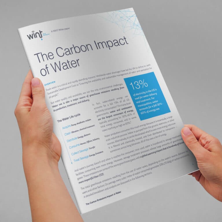 The carbon impact of water